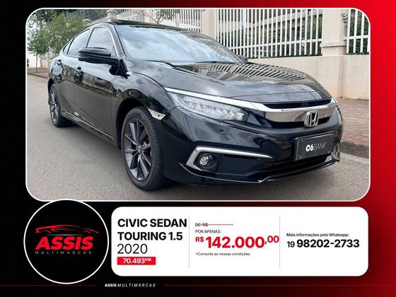 HONDA CIVIC 1.5 16V TURBO GASOLINA TOURING 4P CVT